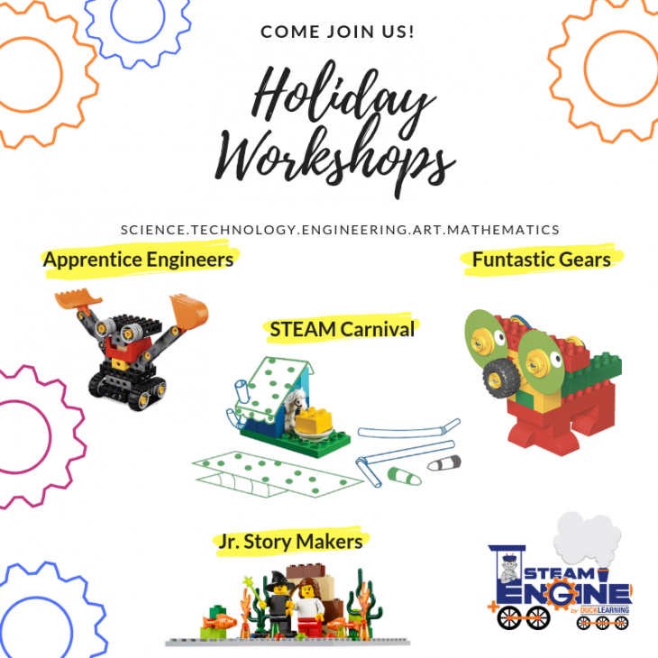 Holiday Workshops with STEAM Engine by Duck Learning Holiday Workshops with STEAM Engine by Duck Learning