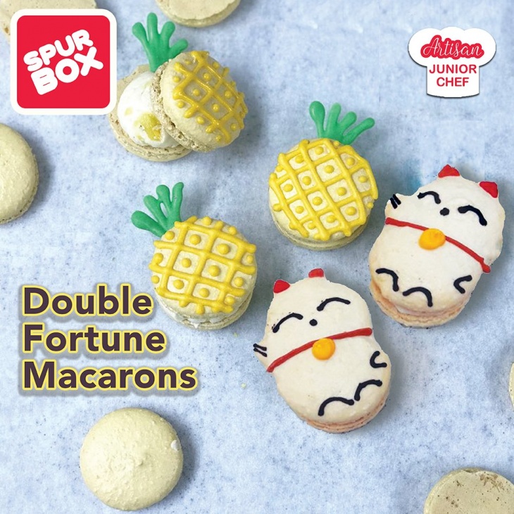 Double Fortune Pineapple Macarons Double Fortune Pineapple Macarons
